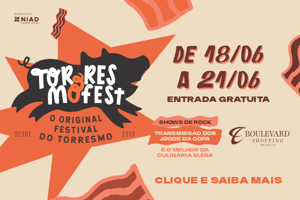 Torresmo Fest 2026 no Boulevard Shopping Brasília